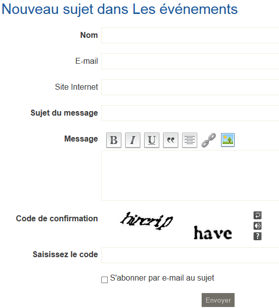 Internaute anonyme postant un message