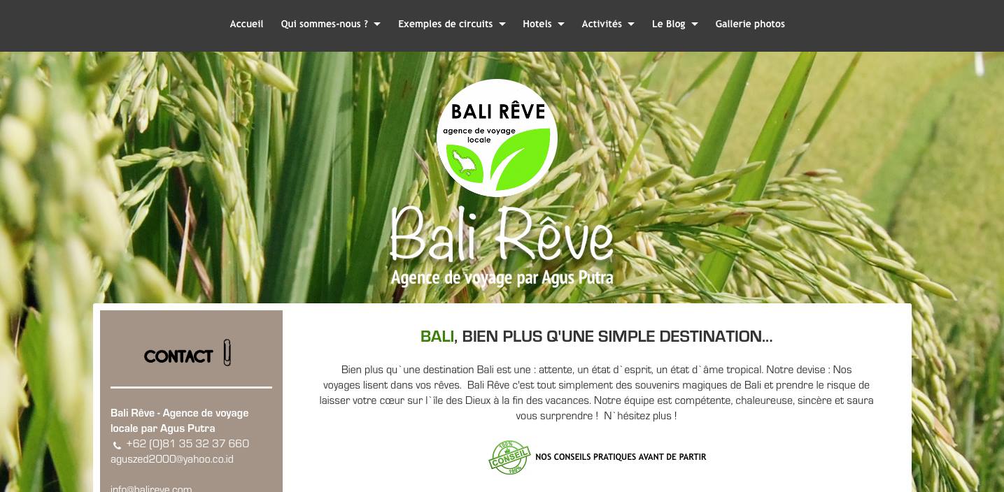 Bali reve apres