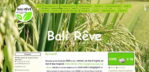 Bali reve avant