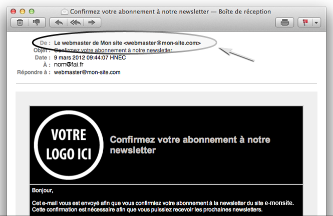 Personnaliser l'adresse mail pour son site web