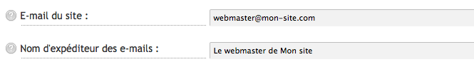 Configurer un email pour son site