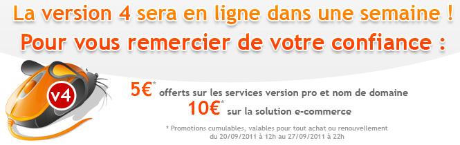 Une promotion pour récompenser votre confiance en e-monsite