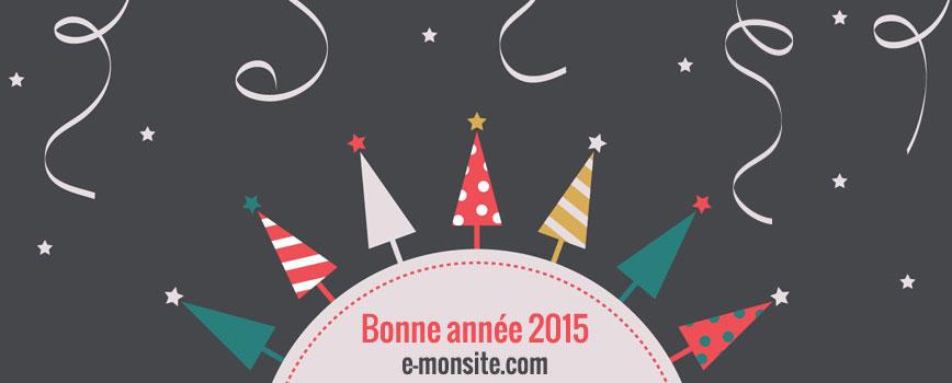 L'équipe d'e-monsite vous souhaite une bonne année 2015