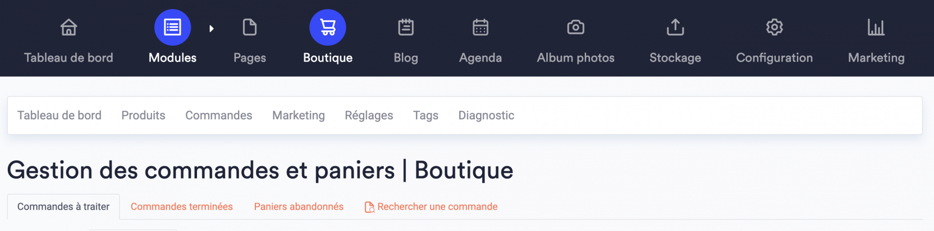Gérer les commandes de sa boutique en ligne