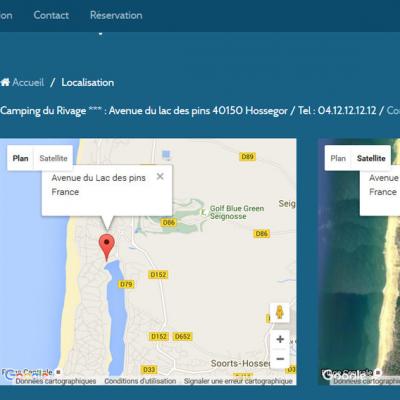 Carte Google Maps dans une page