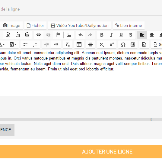 Creer une page avec des lignes et des colonnes 2