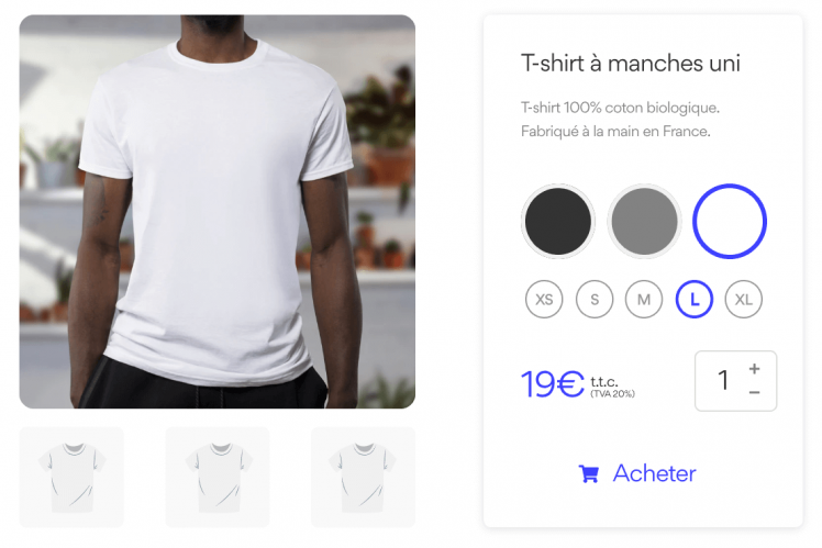 Produits variables et déclinables