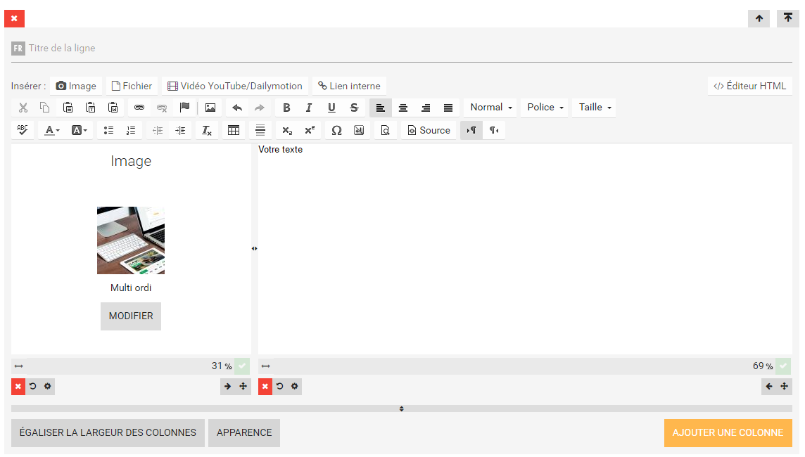 Disposer une image a cote d un texte sur une page web