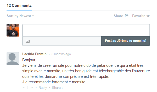 Exemple disqus