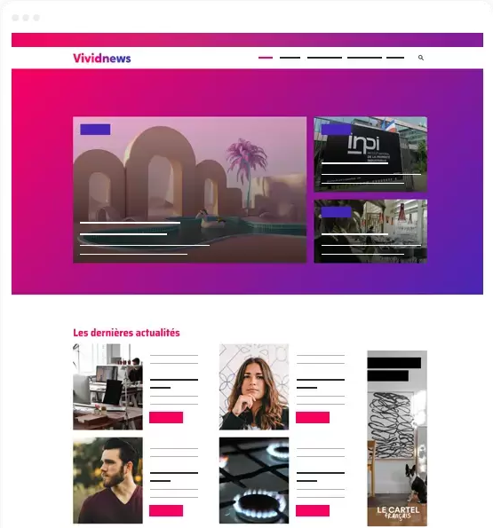 Exemple site blog