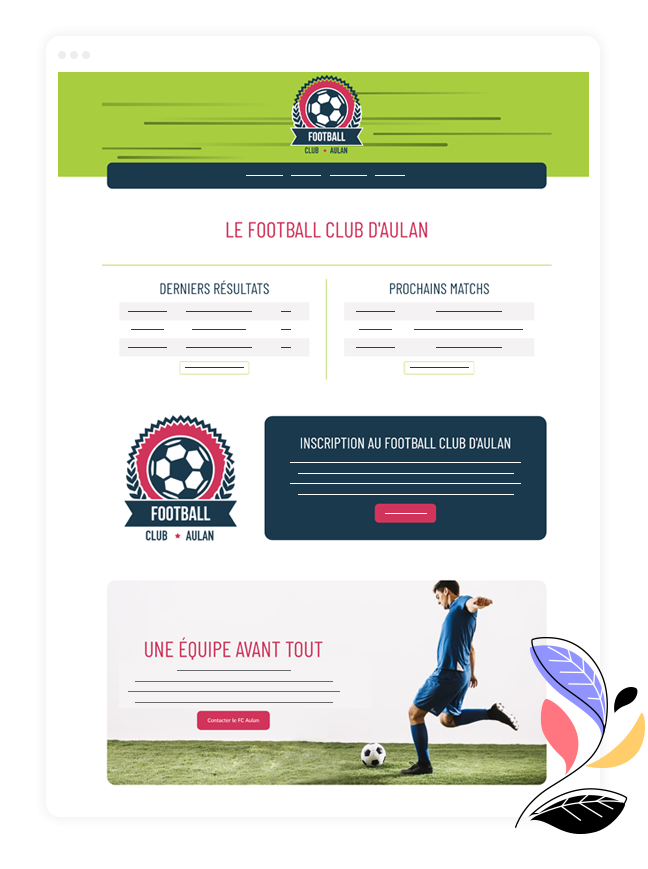 Exemple site sport