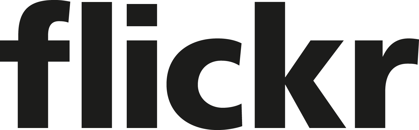Flicker logo black