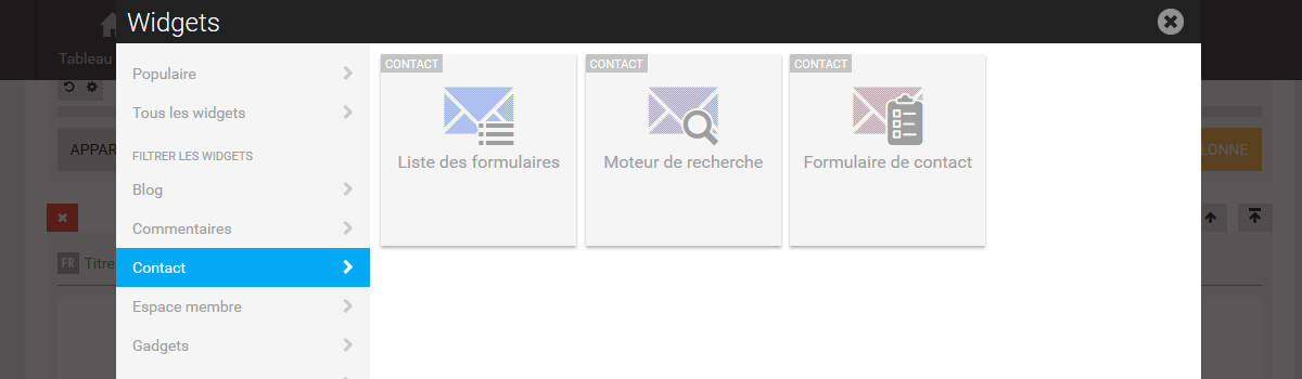 Formulaire de contact