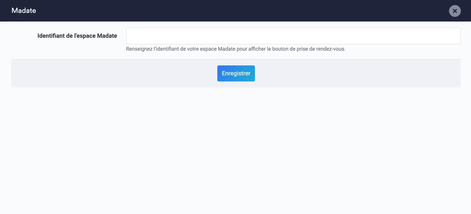 Identifiant espace madate e monsite