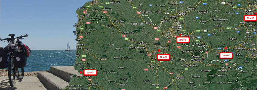 Les étapes de la semaine de support itinérant à vélo