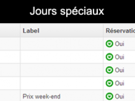 Jours speciaux 3