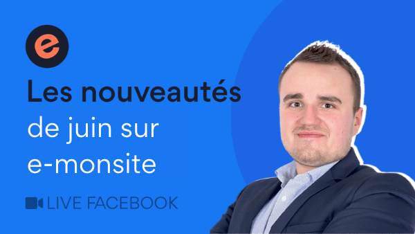 Live Facebook nouveautés e-monsite