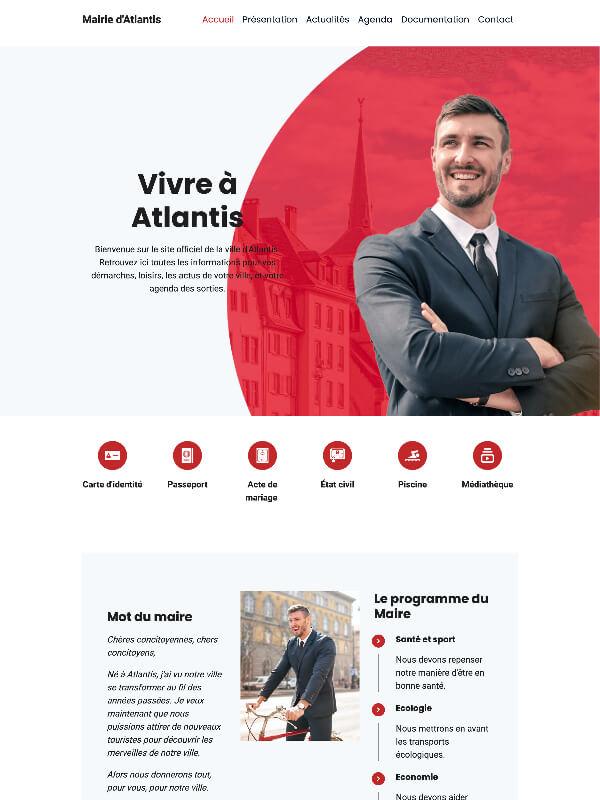 Template Mairie Atlantis