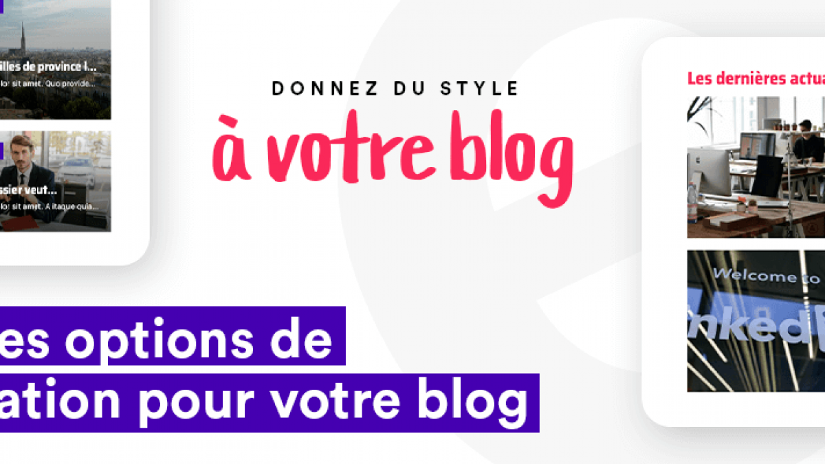 Nouveaux widgets affichage articles blog