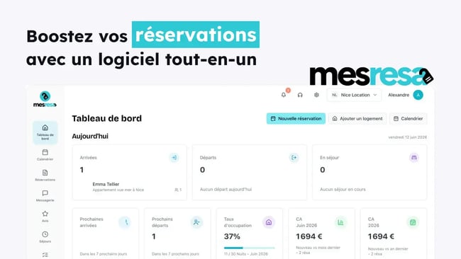 Nouvelle version mesresa gestion location saisonniere