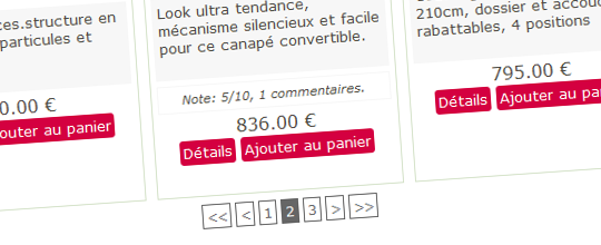 Une pagination pour vos produits