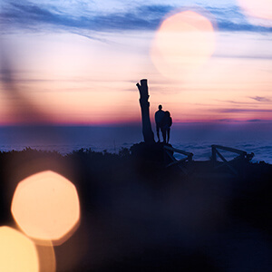 Couple à la mer
