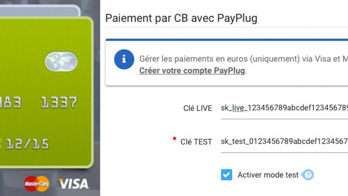 API PayPlug : comment configurer le moyen de paiement