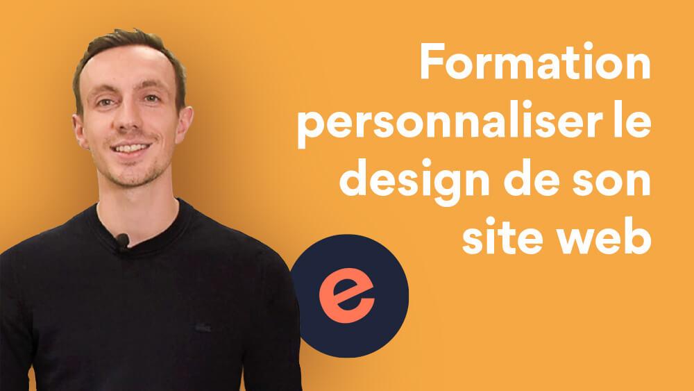 Personnaliser le design de son site