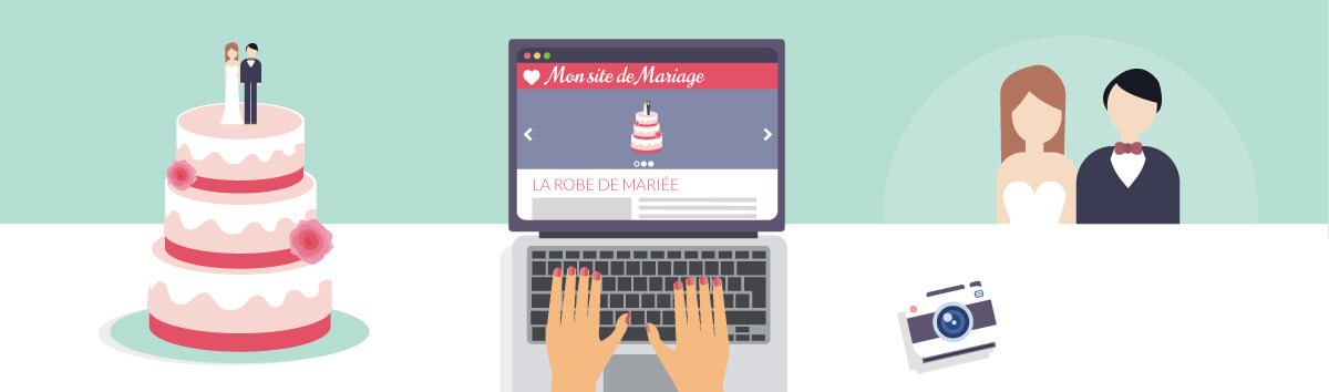 Créer simplement et rapidement un site web de mariage