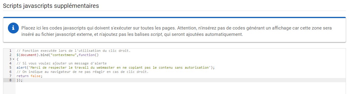 Script anti clic droit