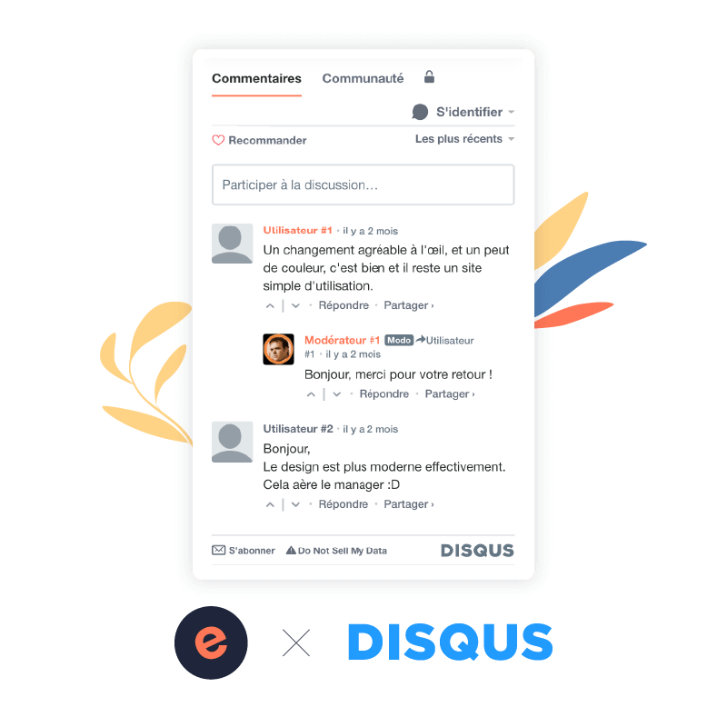 Publication de commentaires via Disqus