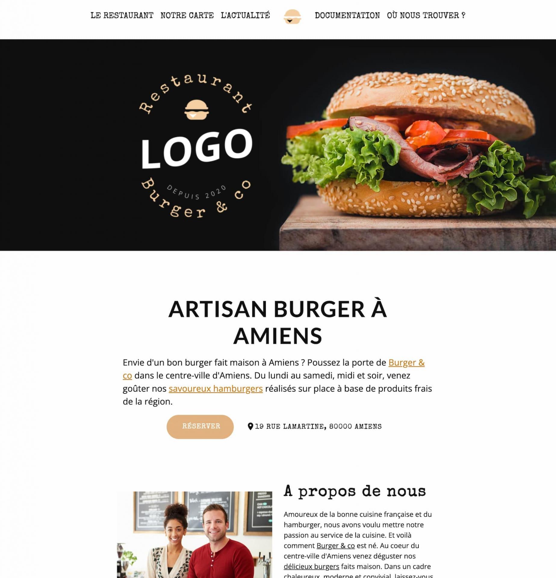 Site burger co e monsite