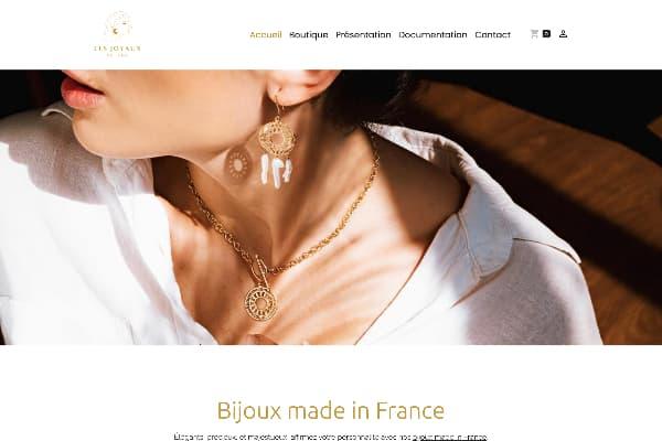 Template site e-commerce bijoux