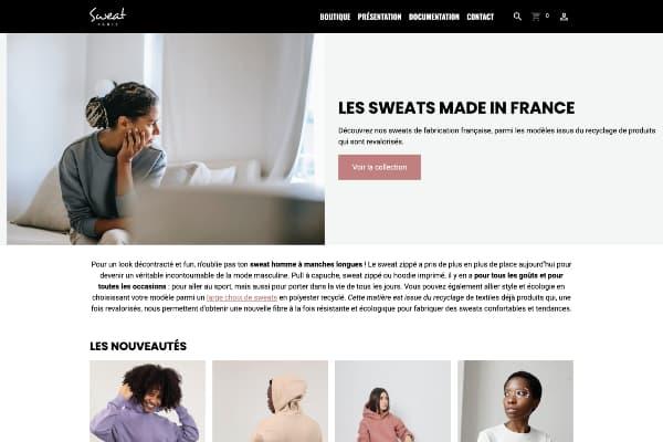 Template site e-commerce vêtements
