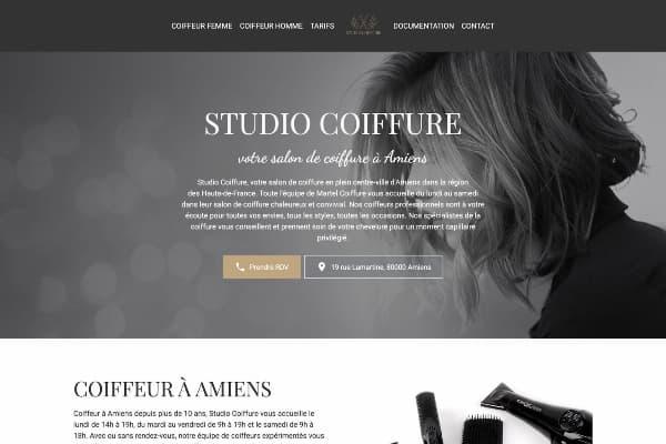 Template site réservation en ligne coiffeur