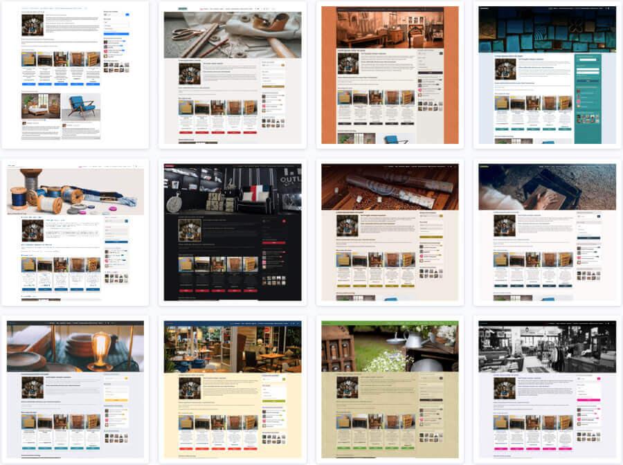 Themes graphiques site web