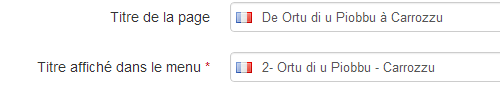 Le titre de la page