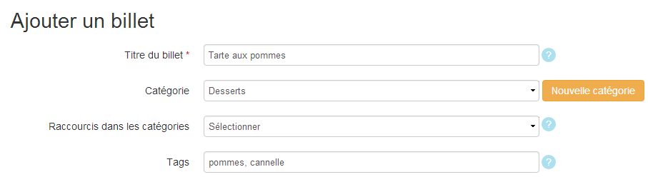 Tri categorie tag