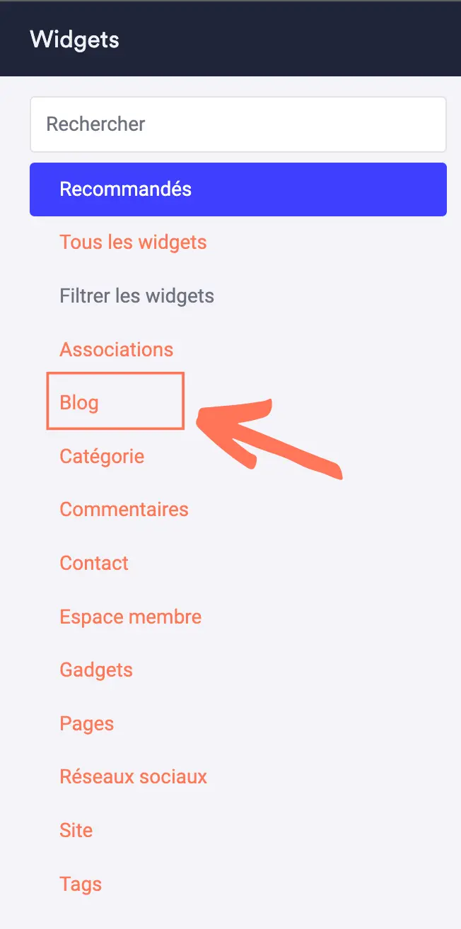 Widget blog