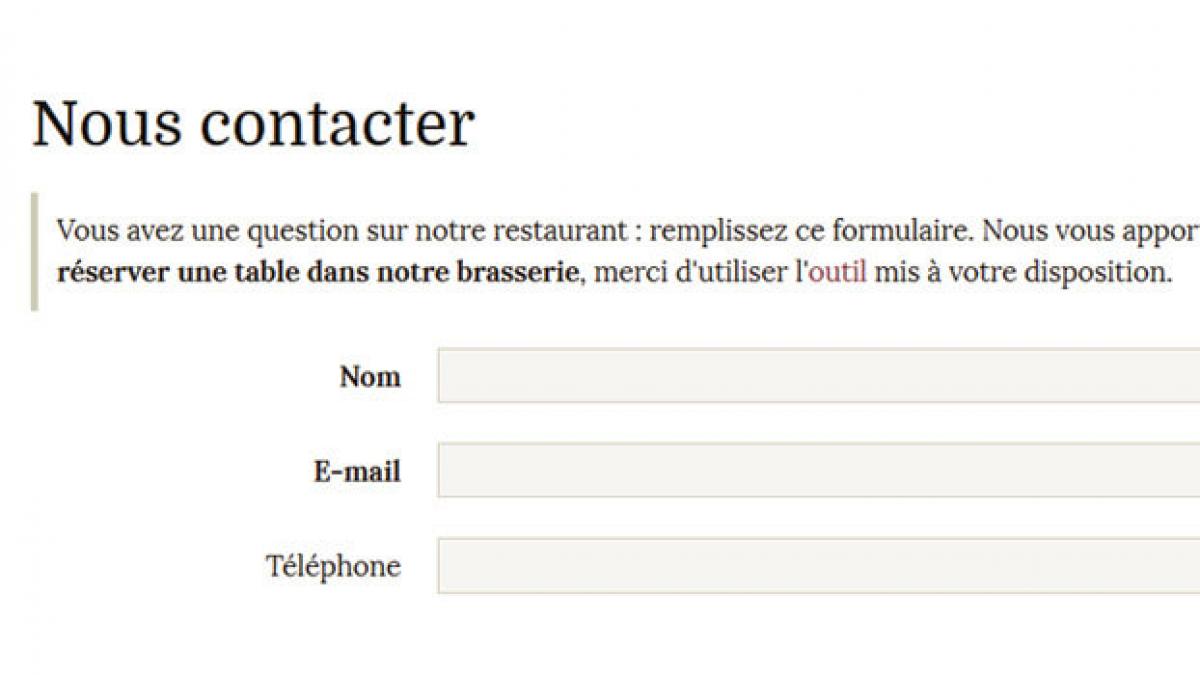 Nouveau widget : formulaire de contact !