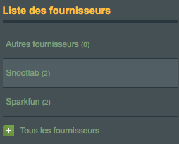 Afficher la liste des fournisseurs ou fabricants sur son site